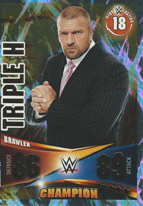 WWE Topps Slam Attax Rivals 2014 Trading Card Triple H HHH Champion No.15