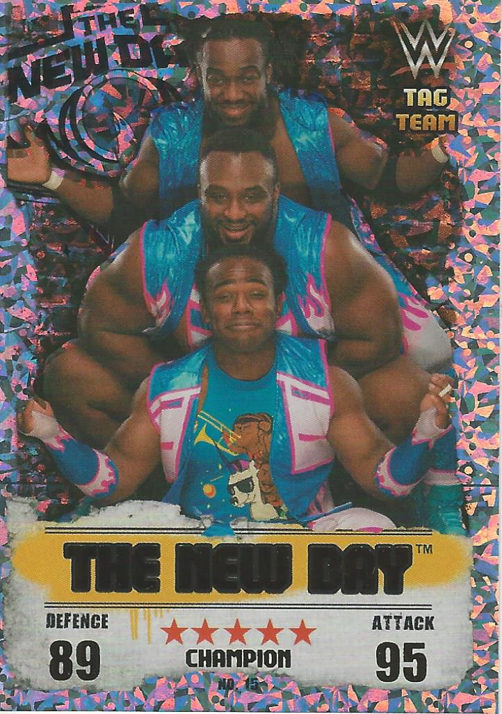 WWE Topps Slam Attax Takeover 2016 Trading Card New Day Gold Champion No.15
