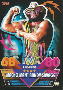 WWE Topps Slam Attax Reloaded 2020 Trading Card Macho Man Randy Savage T15