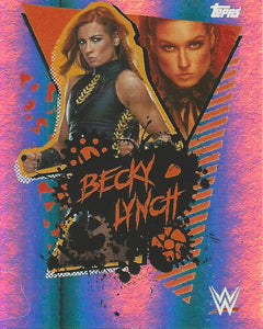 WWE Topps Road to Wrestlemania Stickers 2021 Becky Lynch No.15