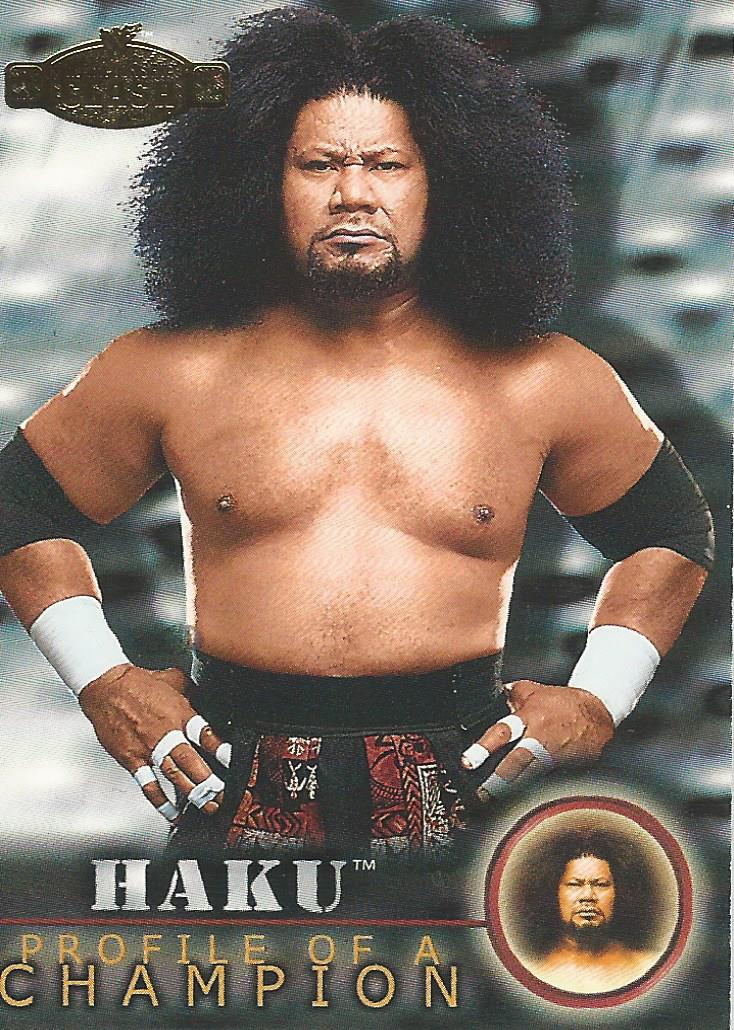 WWF Fleer Championship Clash 2001 Trading Card Haku No.71