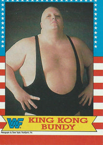 Topps WWF Wrestling Cards 1987 King Kong Bundy No.15