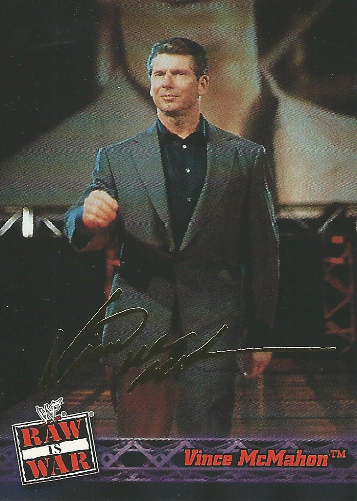 WWF Fleer Raw 2001 Trading Cards Vince McMahon No.15