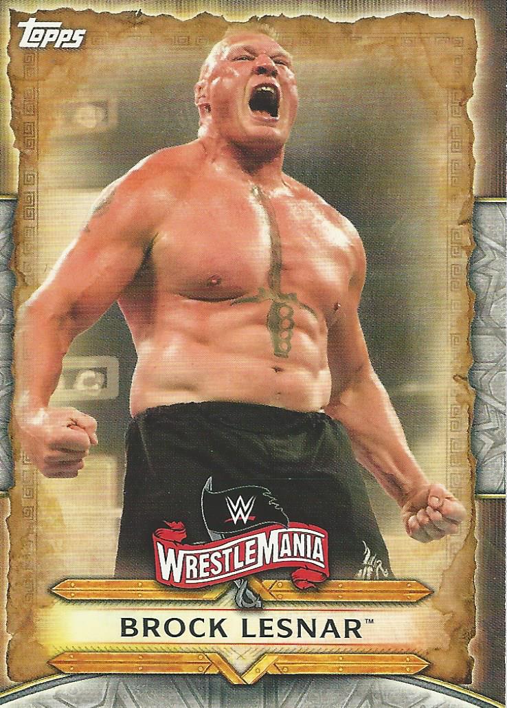 WWE Topps Road to Wrestlemania 2020 Trading Cards Brock Lesnar WM-15