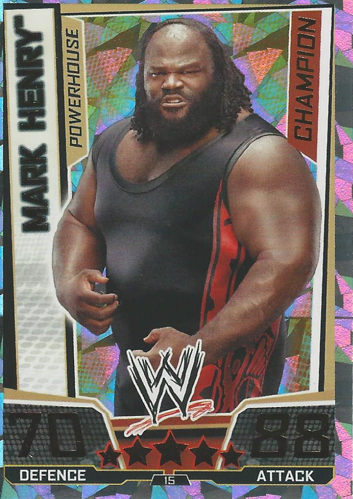 WWE Slam Attax Superstars 2013 Trading Card Champion Mark Henry No.15