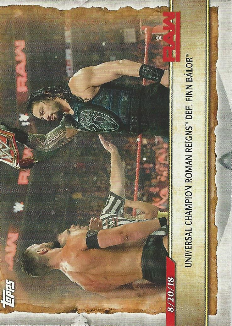 WWE Topps Road to Wrestlemania 2020 Trading Cards Roman Reigns No.15
