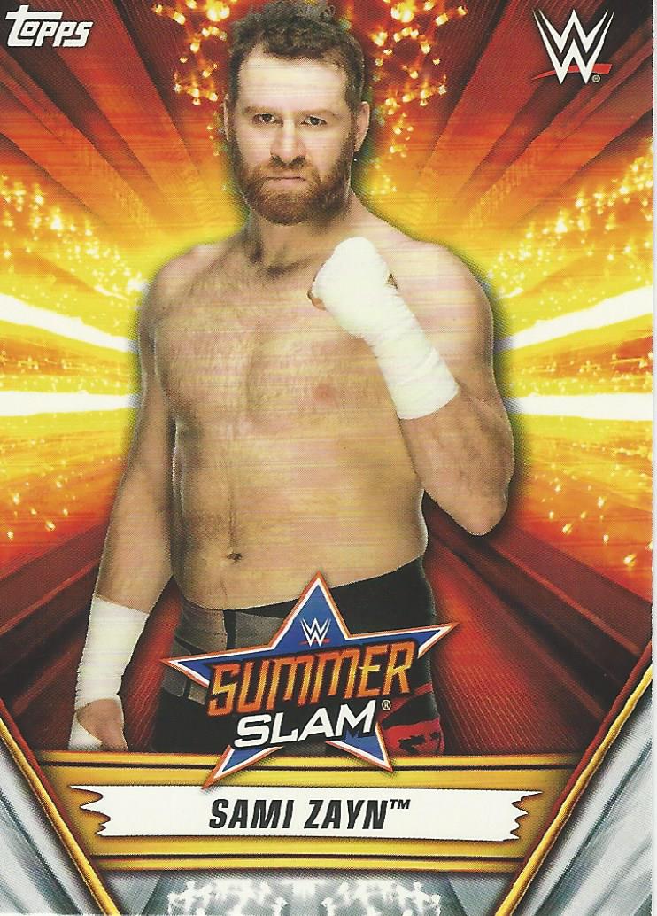 WWE Topps Summerslam 2019 Trading Card Sami Zayn No.15