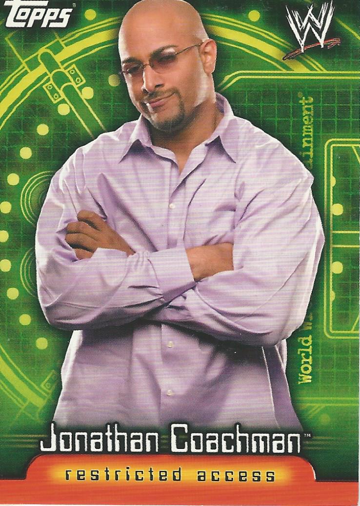 WWE Topps Insider 2006 Trading Card Jonathan Coachman No.15