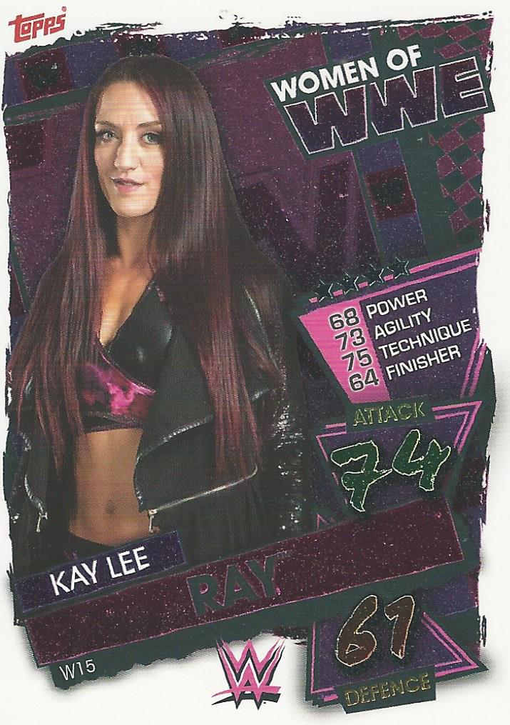 WWE Topps Slam Attax 2021 Trading Card Kay Lee Ray W15