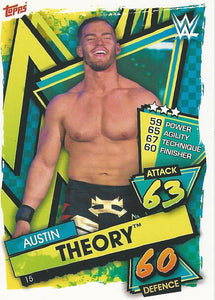 WWE Topps Slam Attax 2021 Trading Card Austin Theory No.15