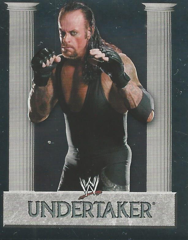 WWE Merlin Heros 2008 Stickers Undertaker Foil No.15