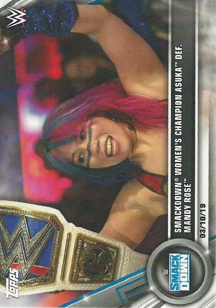 WWE Topps Women Division 2020 Trading Cards Asuka No.15