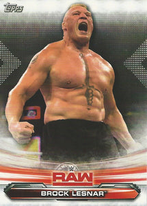 WWE Topps Raw 2019 Trading Card Brock Lesnar No.15