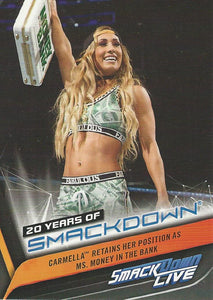 WWE Topps Smackdown 2019 Trading Cards Carmella SD-40