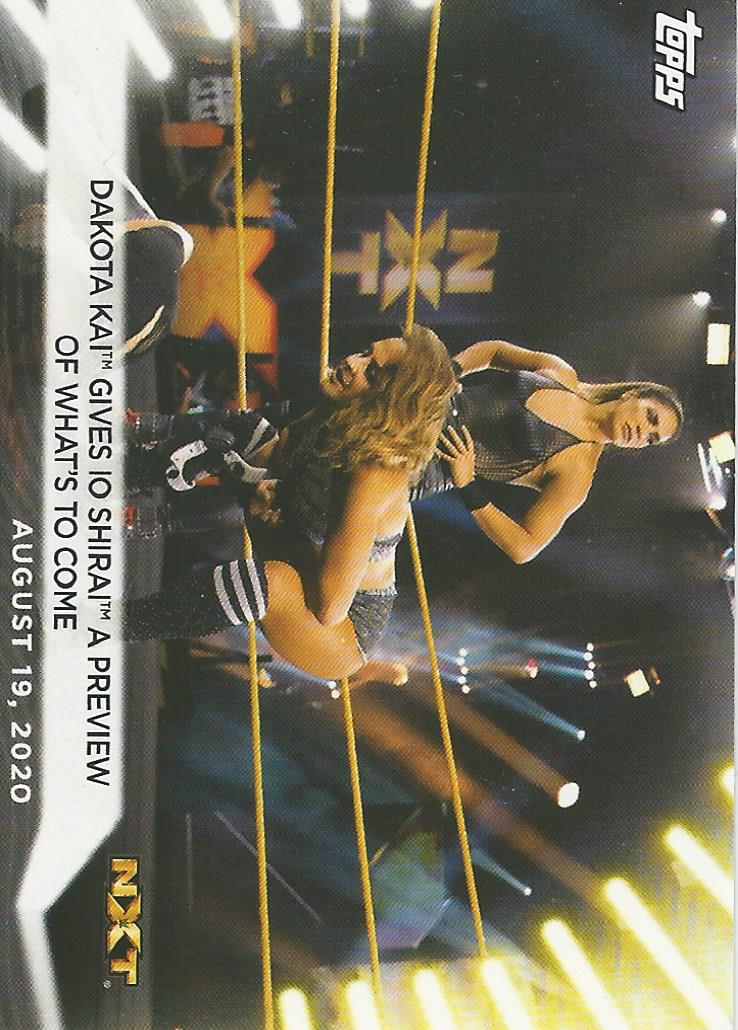 WWE Topps Women Division 2021 Trading Card Dakota Kai No.60