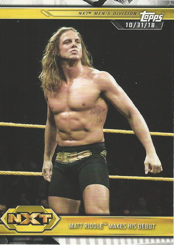 WWE Topps NXT 2019 Trading Cards Matt Riddle No.60