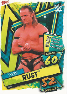 WWE Topps Slam Attax 2021 Trading Card Tyler Rust No.160 Rookie