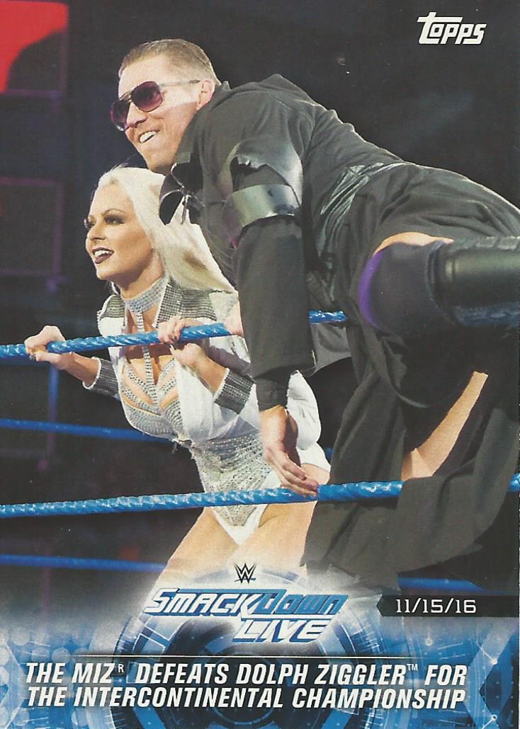 WWE Topps Road to Wrestlemania 2018 Trading Cards Miz and Maryse No.60
