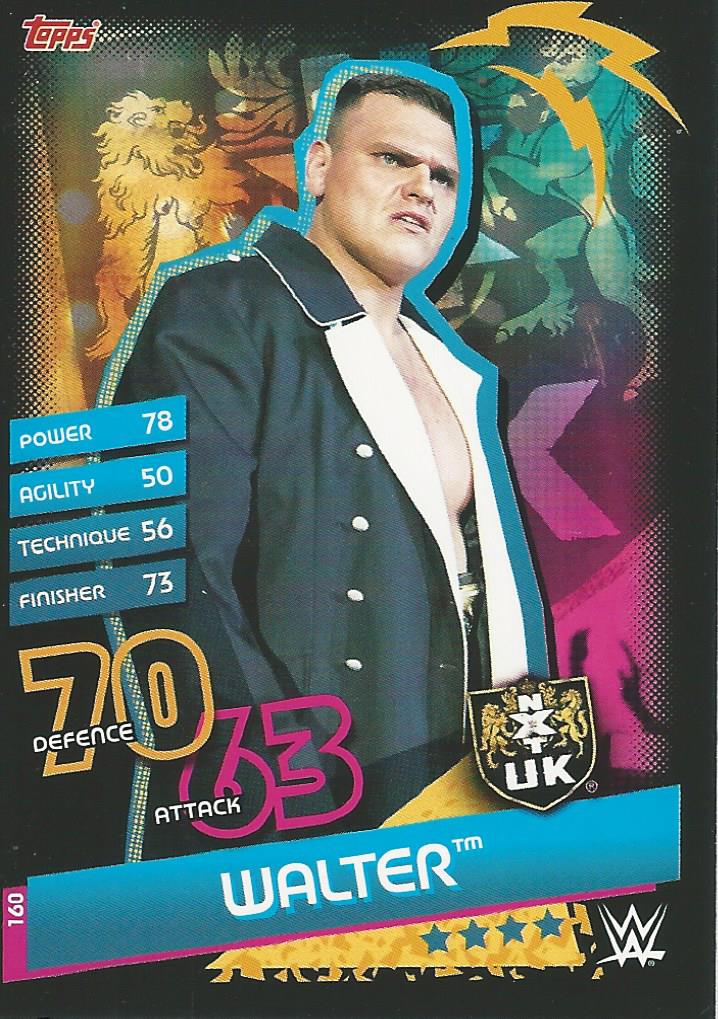 WWE Topps Slam Attax Reloaded 2020 Trading Card Walter No.160 NXT UK