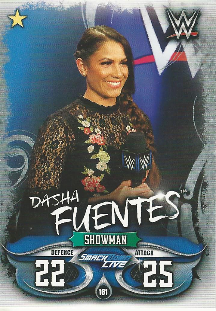 WWE Topps Slam Attax Live 2018 Trading Card Dasha Fuentes No.161