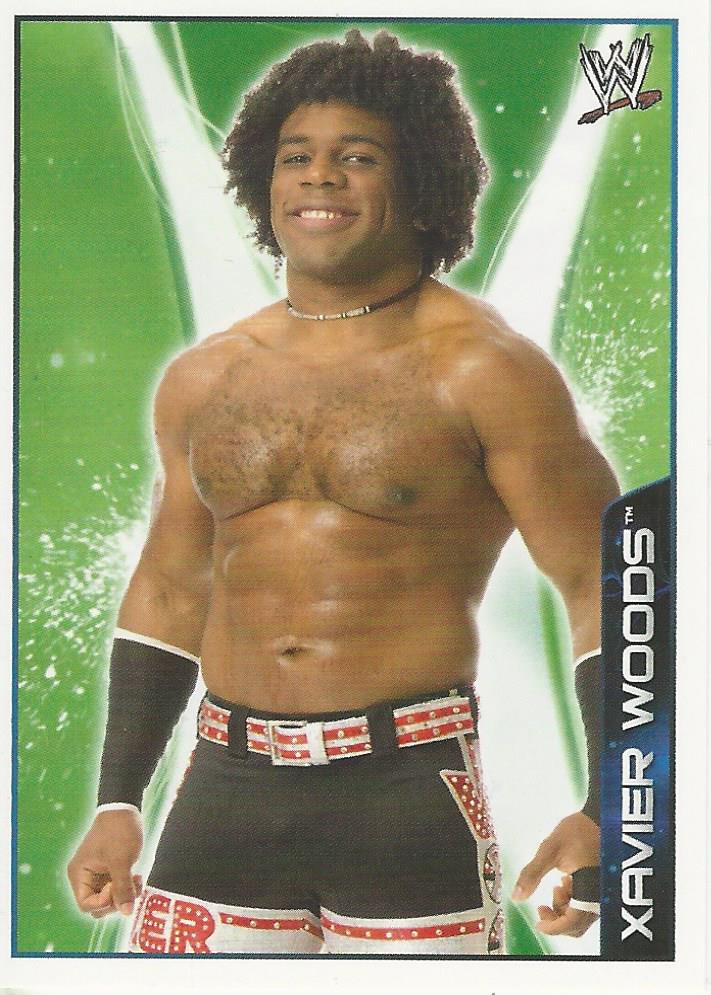 WWE Topps A-Z Sticker Collection 2014 Xavier Woods No.161