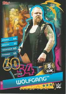 WWE Topps Slam Attax Reloaded 2020 Trading Card Wolfgang No.161 NXT UK