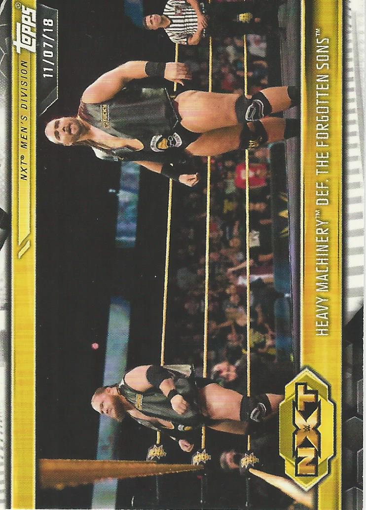 WWE Topps NXT 2019 Trading Cards Otis and Tucker No.61