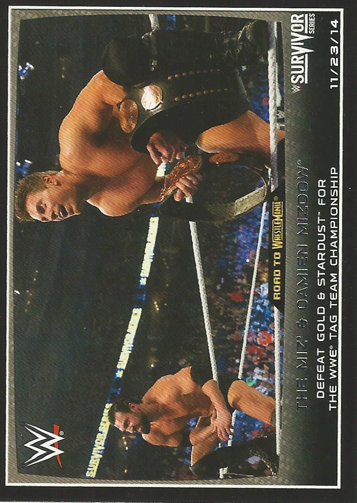 WWE Topps Road to Wrestlemania 2015 Trading Cards The Miz and Damien Sandow No.61