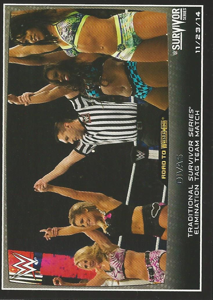 WWE Topps Road to Wrestlemania 2015 Trading Cards Naomi Natalya Alicia Fox and Emma No.62