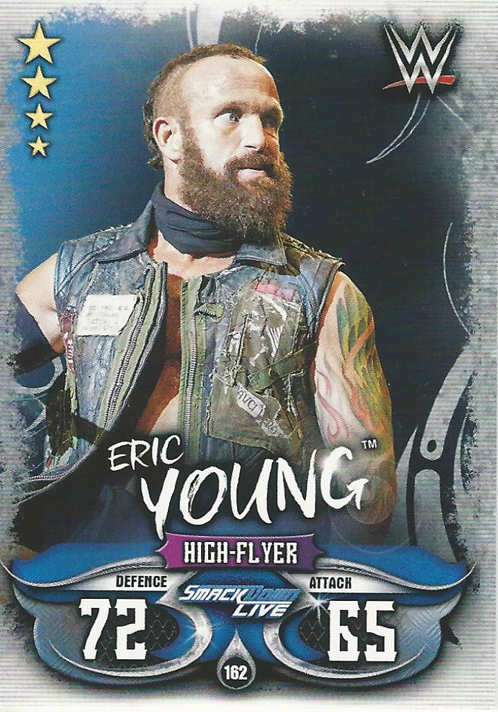 WWE Topps Slam Attax Live 2018 Trading Card Eric Young No.162