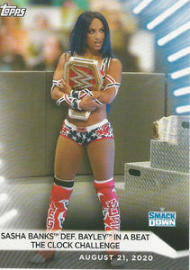 WWE Topps Women Division 2021 Trading Card Sasha Banks No.62