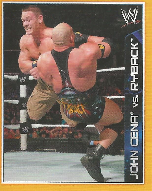 WWE Topps A-Z Sticker Collection 2014 John Cena vs Ryback No.162