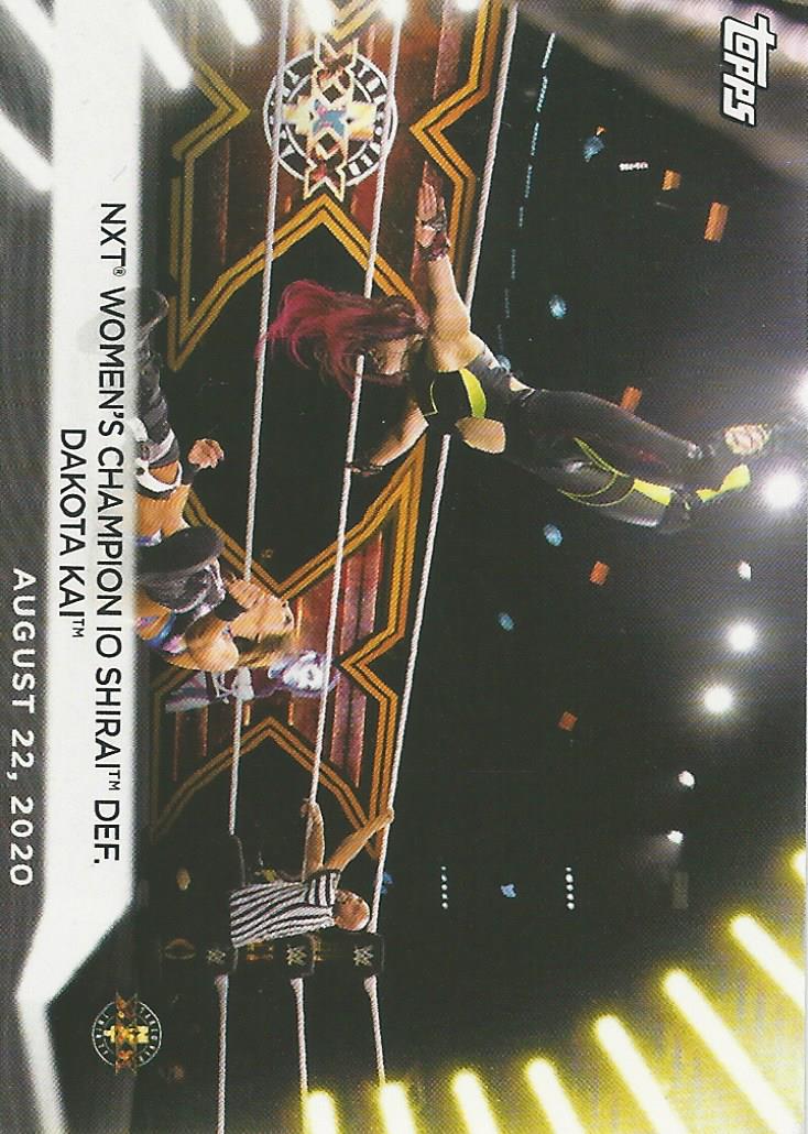 WWE Topps Women Division 2021 Trading Card Io Shirai No.63