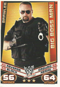 WWE Topps Slam Attax Rebellion 2012 Trading Card Big Boss Man No.163