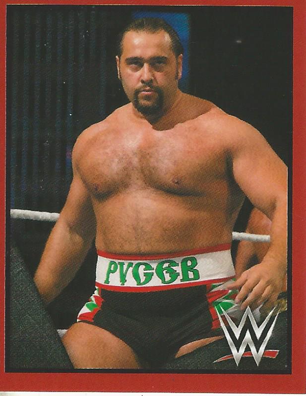 WWE Topps Then Now Forever 2016 Stickers Rusev No.164
