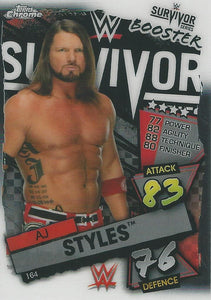 WWE Topps Slam Attax Chrome 2021 Trading Cards AJ Styles No.164