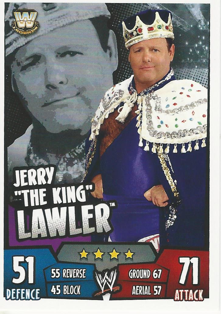 WWE Topps Slam Attax Rumble 2011 Trading Card Jerry Lawler No.164