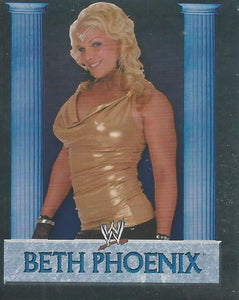 WWE Merlin Heros 2008 Stickers Beth Phoenix Foil No.164