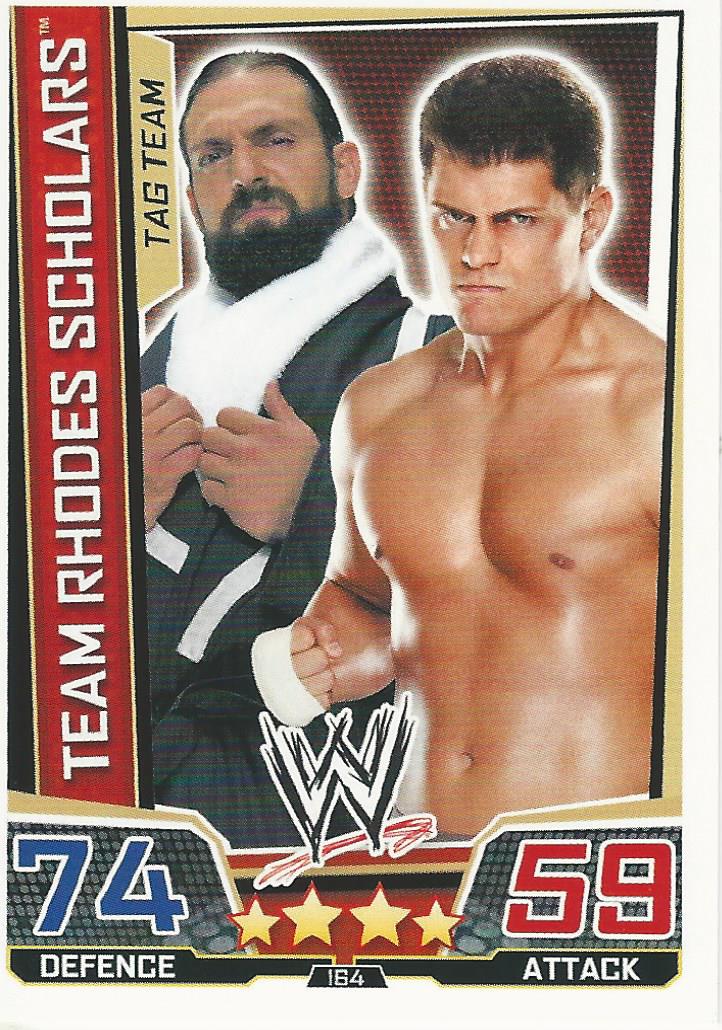 WWE Slam Attax Superstars 2013 Trading Card The Rhodes Scholars No.164