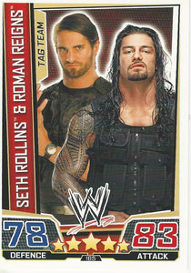 WWE Slam Attax Superstars 2013 Trading Card Seth Rollins and Roman Reigns No.165