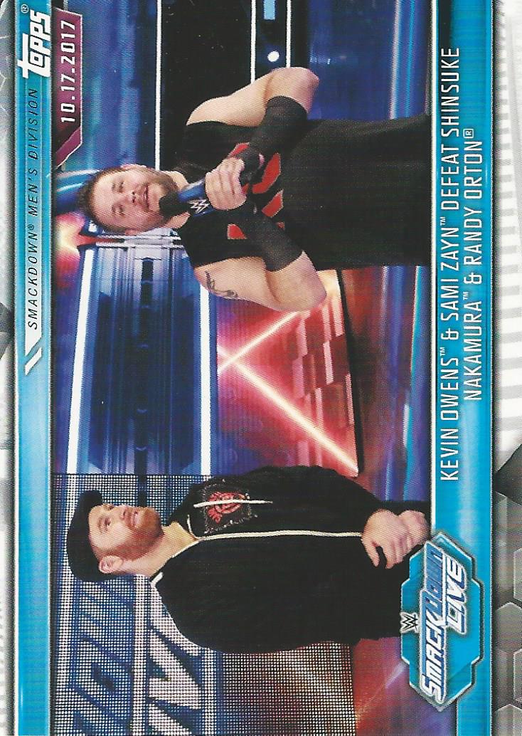 WWE Topps Champions 2019 Trading Cards Kevin Owens and Sami Zayn No.65