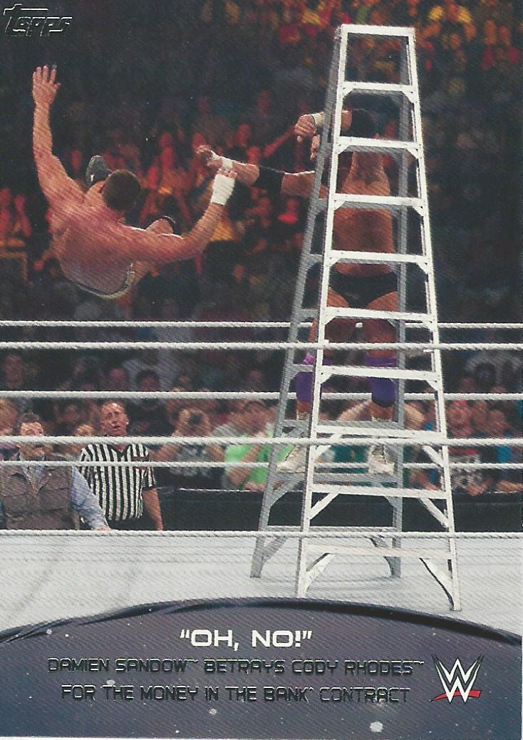WWE Topps 2015 Trading Card Damien Sandow 5 of 10