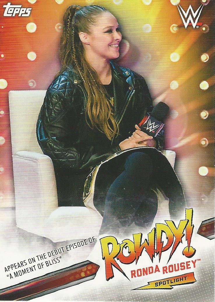 WWE Topps Smackdown 2019 Trading Cards Ronda Rousey 35 of 40