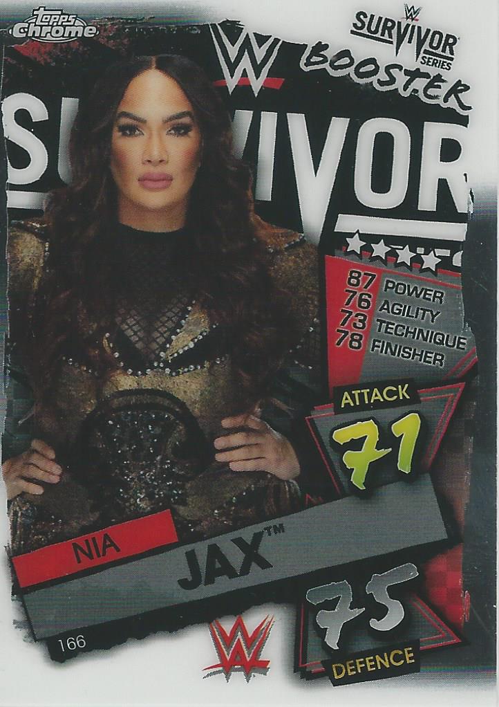 WWE Topps Slam Attax Chrome 2021 Trading Cards Nia Jax No.166