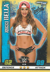 WWE Topps Slam Attax 10th Edition Trading Card Nikki Bella No.166