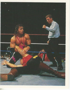 WWF Merlin Stickers 1991 Bret Hart No.166