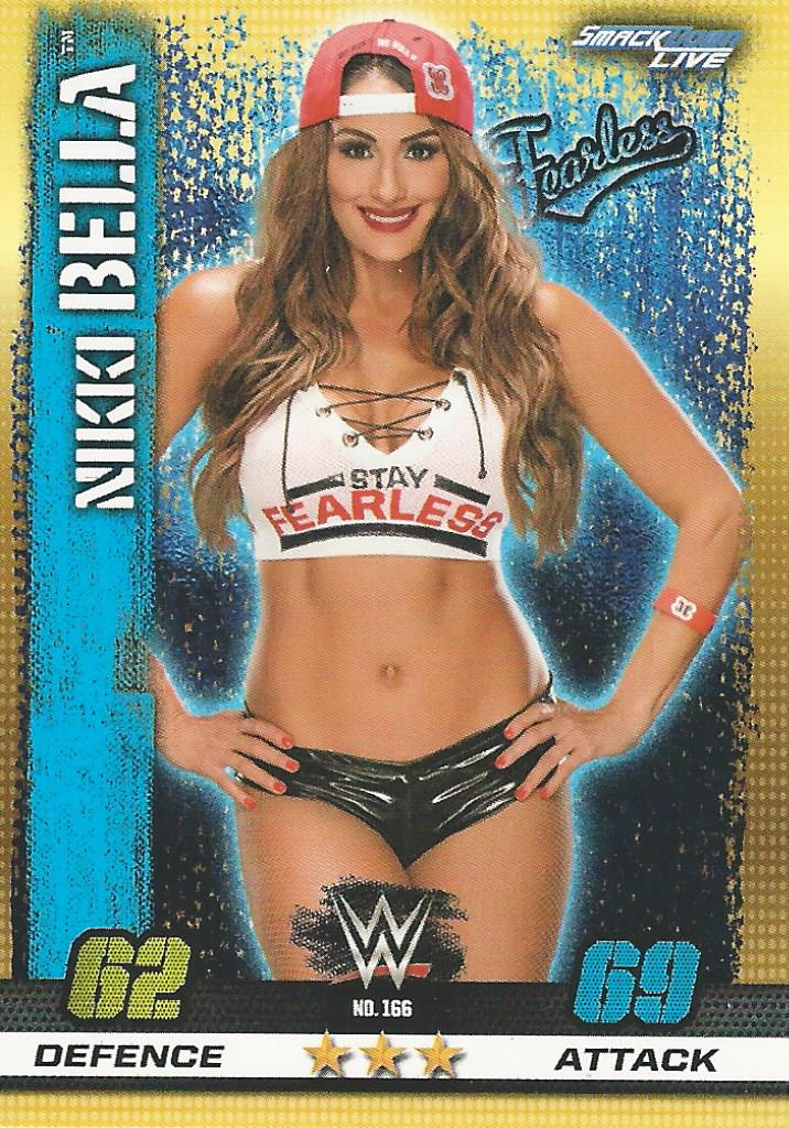 WWE Topps Slam Attax 10th Edition Trading Card Nikki Bella No.166