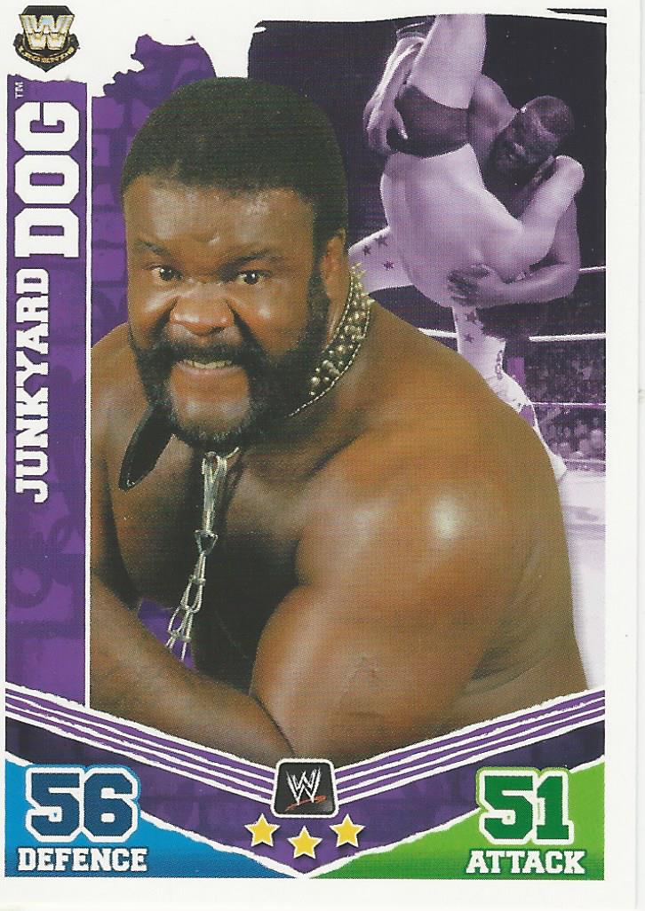 WWE Topps Slam Attax Mayhem 2010 Trading Card Junkyard Dog No.166
