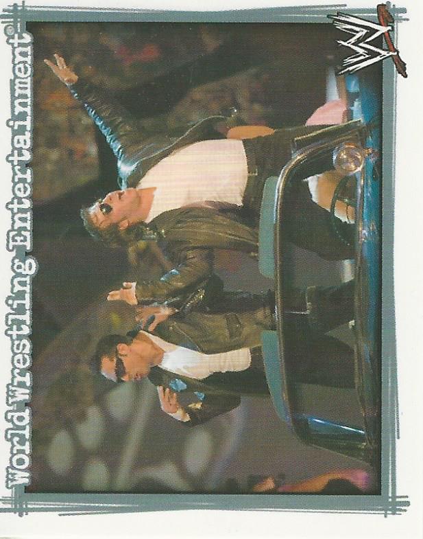 WWE Topps Superstars Uncovered 2007 Sticker Collection Deuce and Domino No.166