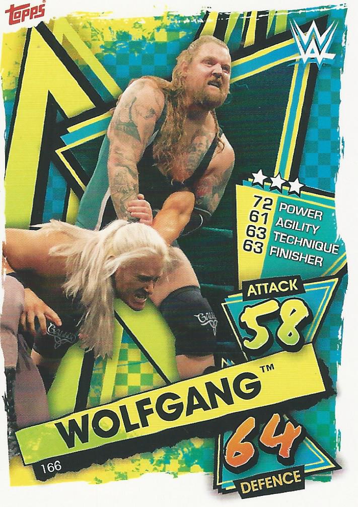 WWE Topps Slam Attax 2021 Trading Card Wolfgang No.166